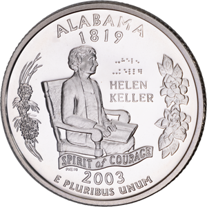 2003-S 90% Silver Alabama Statehood Quarter Main Image