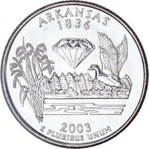 2003-D Arkansas Statehood Quarter Main Image