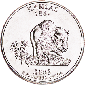 2005-P Kansas Statehood Quarter Main Image