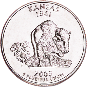 2005-D Kansas Statehood Quarter Main Image