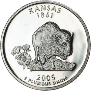 2005-S Kansas Statehood Quarter Main Image