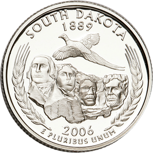2006-S 90% Silver South Dakota Statehood Quarter Main Image