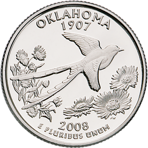2008-S Oklahoma Statehood Quarter Main Image