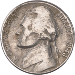 1948-D Jefferson Nickel Main Image