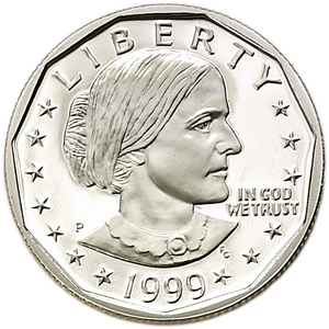 1999-P Susan B. Anthony Dollar Main Image