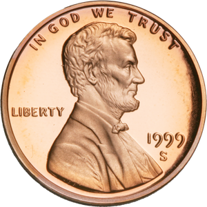 1999-S Lincoln Head Cent Main Image