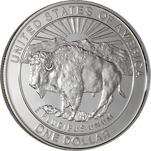 1999-P Yellowstone National Park Silver Dollar Main Image