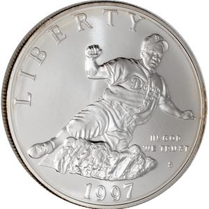 1997-S Jackie Robinson Silver Dollar Main Image