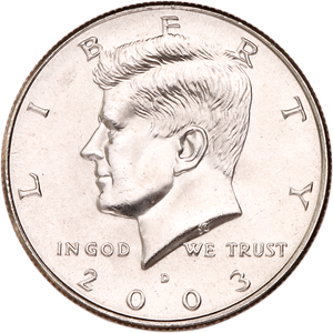 2003-D Kennedy Half Dollar MS60 Main Image