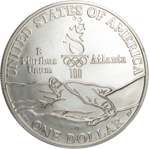 1995-D Centennial Olympics (Cycling) Silver Dollar Main Image