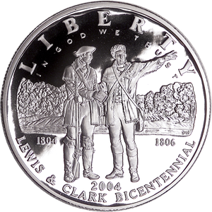 2004-P Lewis & Clark Silver Commemorative Dollar, Choice Proof, PR63 Main Image