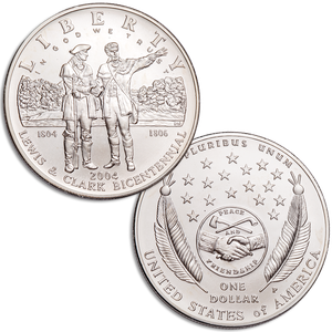 2004-P Lewis & Clark Bicentennial Silver Dollar Main Image
