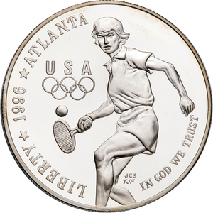 1996-P Centennial Olympics Silver Dollar Main Image