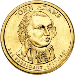 2007-D John Adams Presidential Dollar Main Image