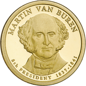 2008-S Martin Van Buren Presidential Dollar Main Image