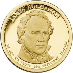 2010-S James Buchanan Presidential Dollar Main Image