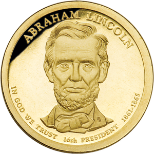 2010-S Abraham Lincoln Presidential Dollar Main Image