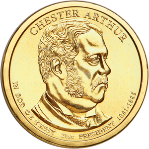 2012-D Chester A. Arthur Presidential Dollar Main Image