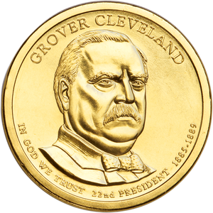 2012-P Grover Cleveland (Term 1) Presidential Dollar Main Image