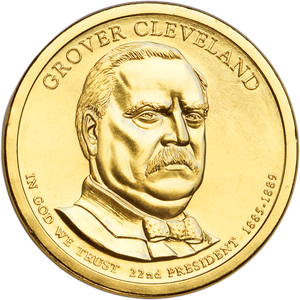 2012-D Grover Cleveland (Term 1) Presidential Dollar Main Image