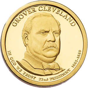 2012-S Grover Cleveland (Term 1) Presidential Dollar Main Image