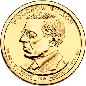 2013-D Woodrow Wilson Presidential Dollar Main Image