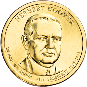 2014-P Herbert Hoover Presidential Dollar Main Image