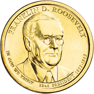 2014-P Franklin D. Roosevelt Presidential Dollar Main Image