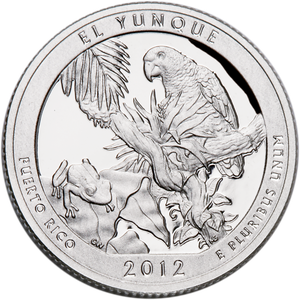 2012-S 90% Silver El Yunque National Forest Quarter Main Image