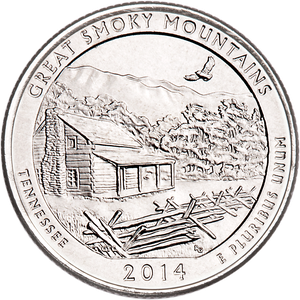2014-D Great Smoky Mountains National Park Quarter Main Image