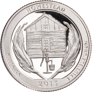 2015-S 90% Silver Homestead National Monument of America Quarter Main Image