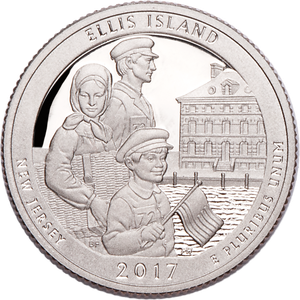 2017-S 90% Silver Ellis Island National Monument (Statue of Liberty) Quarter Main Image