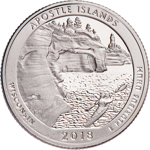 2018-S Apostle Islands National Lakeshore Quarter Main Image
