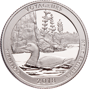 2018-S Voyageurs National Park Quarter Main Image