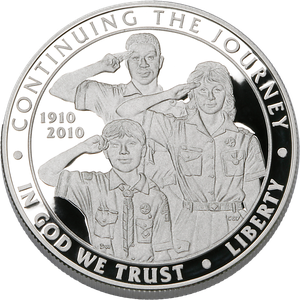 2010-P Boy Scouts of America Centennial Silver Dollar Main Image