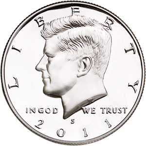2011-S 90% Silver Kennedy Half Dollar Main Image