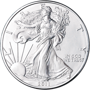 2011-W Burnished American Eagle Silver Dollar Main Image