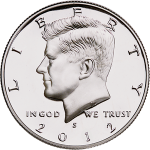 2012-S 90% Silver Kennedy Half Dollar Main Image
