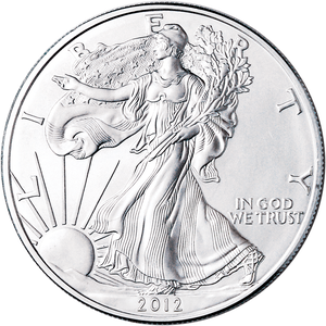2012-W Burnished American Eagle Silver Dollar Main Image