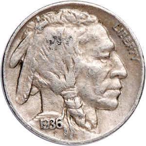1936-D Buffalo Nickel Main Image