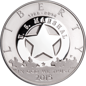 2015-P U.S. Marshals Service 225th Anniversary Silver Dollar Main Image