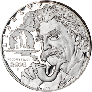 2016-P Mark Twain Commemorative Silver Dollar Main Image