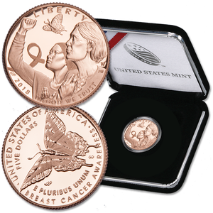 2018-W $5 "Pink Gold" Breast Cancer Awareness Commemorative Main Image