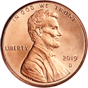 2019-D Lincoln Head Cent Main Image