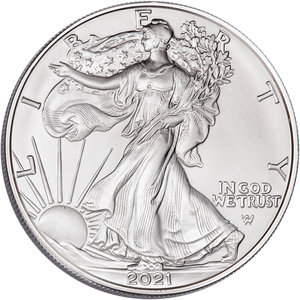 2021 Type 2 Reverse $1 Silver American Eagle Main Image