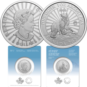 2022 Canada 1 oz. Silver $5 Polar Bear Main Image