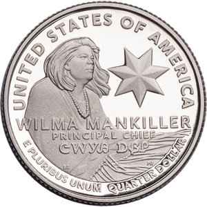 2022-S 99.9% Silver Wilma Mankiller U.S. Women Quarter Main Image