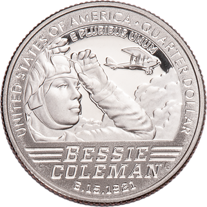 2023-S Bessie Coleman U.S. Women Quarter Main Image