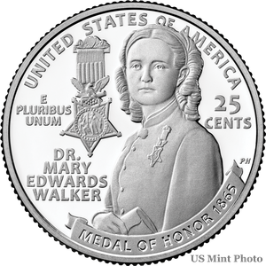 2024-S 99.9% Silver Dr. Mary Edwards Walker U.S. Women Quarter Main Image