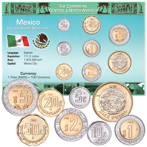 Mexico Coin Set in Custom Holder Main Image